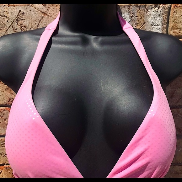 🆕🔥VS SUPER SEXY&SUPER FREAKING CUTE PINK/DAINTYSILVER DOTS BIKINI HALTER STYLE - Picture 7 of 16